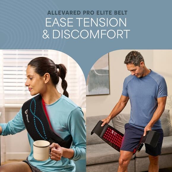 New LifePro Allevared Pro Elite Wireless Red Light Therapy Belt Pain Relief - Picture 3 of 7